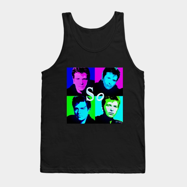 Pop Peter Gabriel quad Tank Top by EnceladusWaters